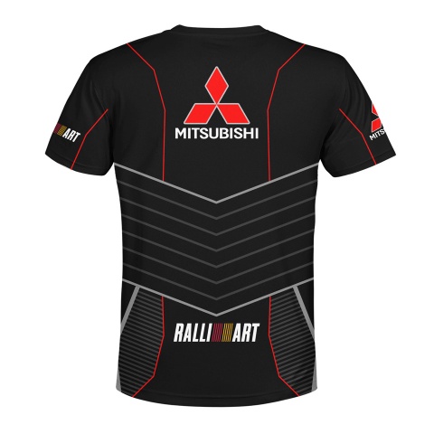 Mitsubishi T-shirt Ralli Art Black