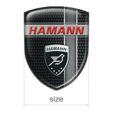 Hamann Car Accessories Badge Black Base with Grey Band Edition 
