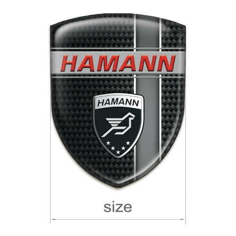 Hamann Car Accessories Badge Black Base with Grey Band Edition 