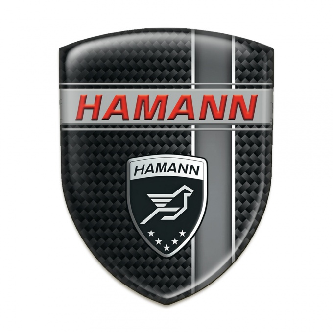 Hamann Car Accessories Badge Black Base with Grey Band Edition 