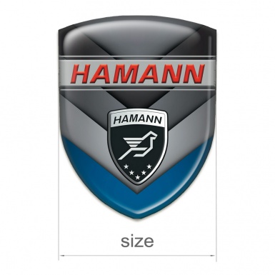 Hamann Silicone Car Decal Badge Multicolor V Shape Details 