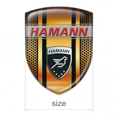 Hamann Emblem Badge Logo Stylish Copper Design 