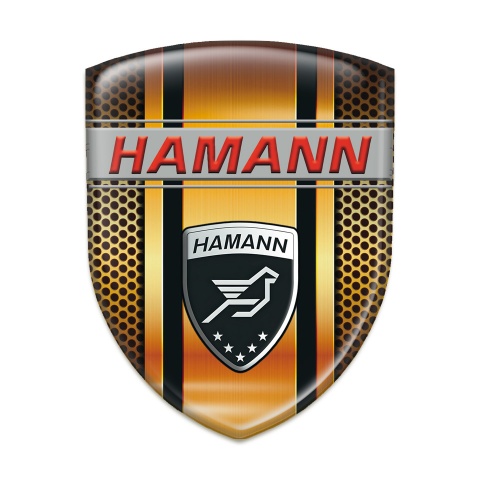 Hamann Emblem Badge Logo Stylish Copper Design 