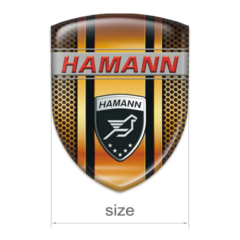 Hamann Emblem Badge Logo Stylish Copper Design 