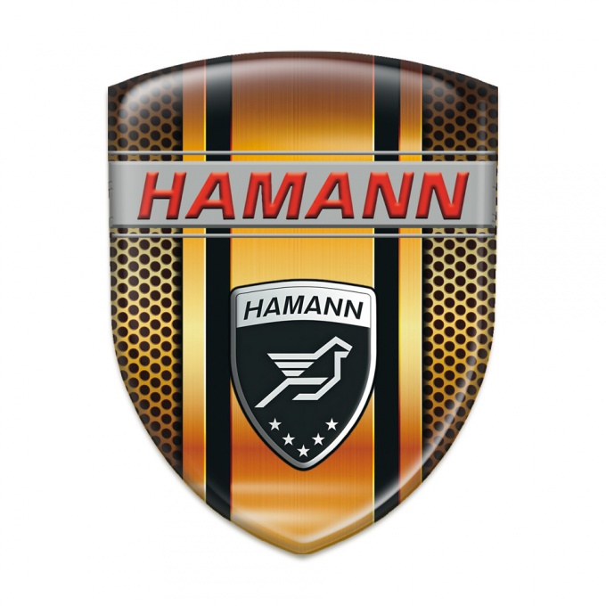Hamann Emblem Badge Logo Stylish Copper Design 