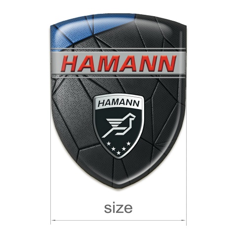 Hamann Silicone Emblem Blue Black Mosaic Variant 