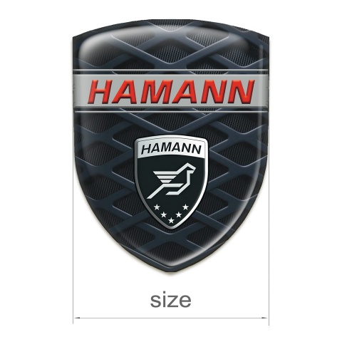 Hamann 3D Gel Emblem Large Grid Design 