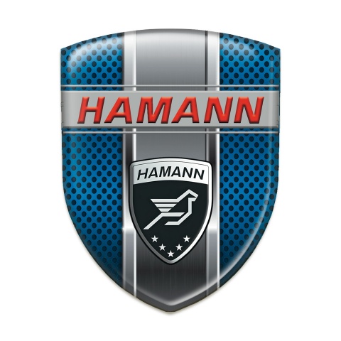 Hamann Emblem Exterior Blue Perforated Metal variant 