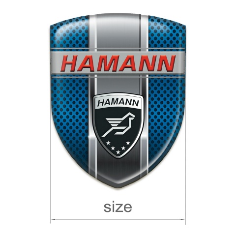 Hamann Emblem Exterior Blue Perforated Metal variant 