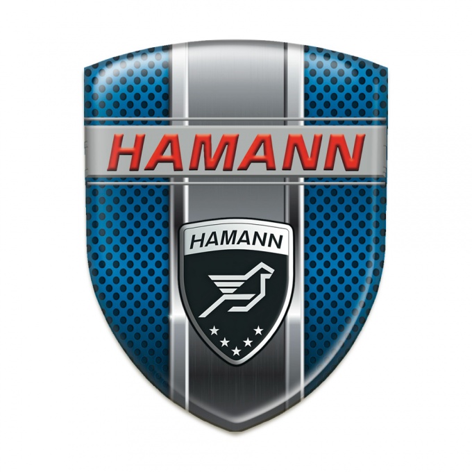 Hamann Emblem Exterior Blue Perforated Metal variant 