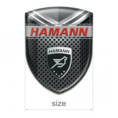 Hamann Silicone Badge Perforated base with Grey Detail Variant 