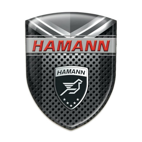 Hamann Silicone Badge Perforated base with Grey Detail Variant 