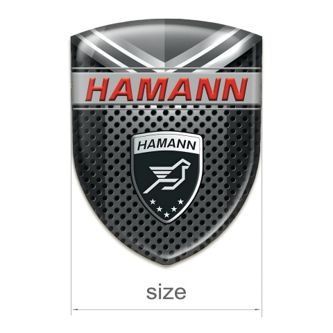 Hamann Silicone Badge Perforated base with Grey Detail Variant 