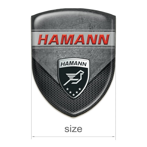 Hamann Emblem Badge Logo Scratched Plate variant 