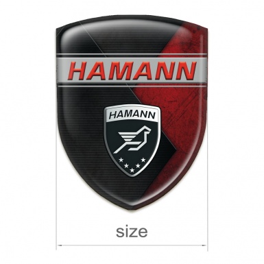 Hamann Logo Emblem Mixed Black Red Textur Variant 