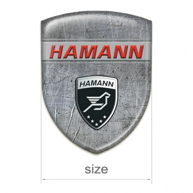 Hamann Self Adhesive Emblem Logo Stone Effect Variant 
