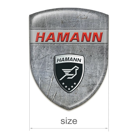 Hamann Self Adhesive Emblem Logo Stone Effect Variant 