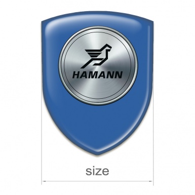 Hamann Self Adhesive Car logo Emblem Blue Base Round Logo 