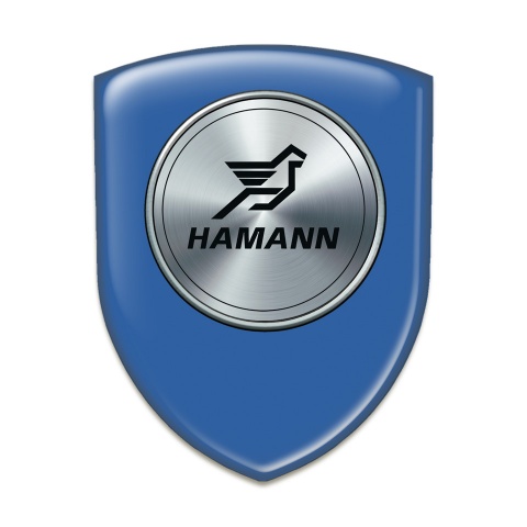 Hamann Self Adhesive Car logo Emblem Blue Base Round Logo 