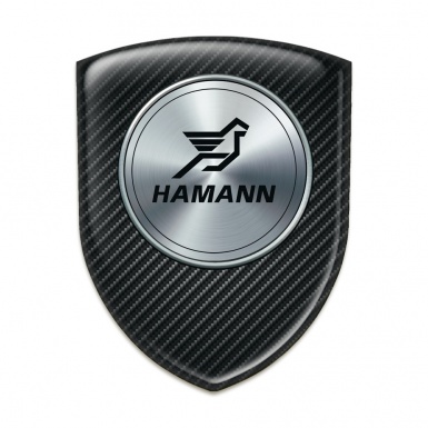 Hamann Self Adhesive Emblem Logo Dark Carbon Print and round Logo 