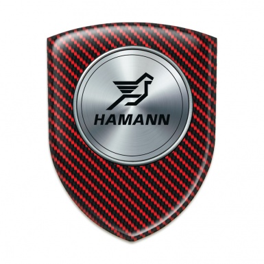 Hamann 3D Gel Emblem red carbon Print and Round Logo 
