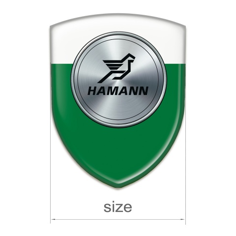 Hamann Tuning Badge  Green White Print 