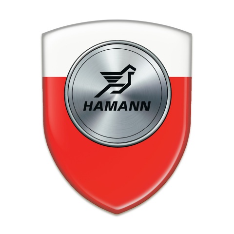Hamann Self Adhesive Car logo Emblem Red White Print 