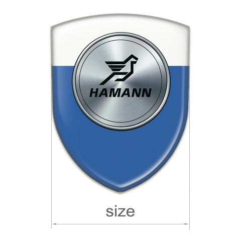 Hamann Car Interior Badge Blue white Print 