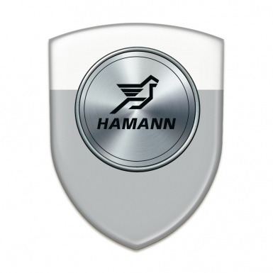 Hamann Silicone Badge Grey White print 