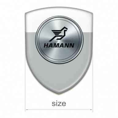 Hamann Silicone Badge Grey White print 