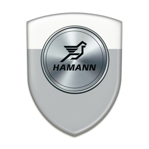 Hamann Silicone Badge Grey White print 