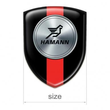 Hamann Silicone Shield Black with Red Ribbon Print 