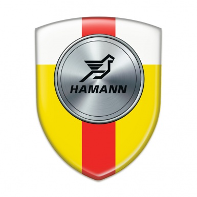 Hamann Emblem Exterior Yellow White Print with Red Ribbon Print 