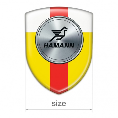 Hamann Emblem Exterior Yellow White Print with Red Ribbon Print 