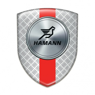 Hamann Car Interior Badge Grid Effect with Red band Print 