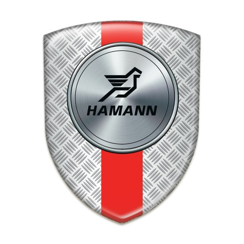 Hamann Car Interior Badge Grid Effect with Red band Print 