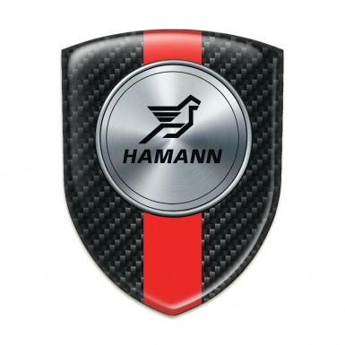 Hamann Silicone Badge Black Fibers with Red Band Print 