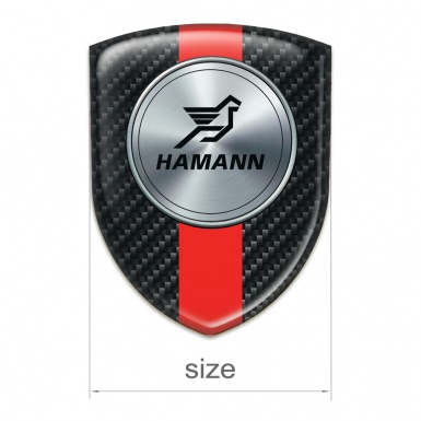 Hamann Silicone Badge Black Fibers with Red Band Print 