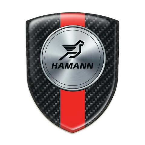 Hamann Silicone Badge Black Fibers with Red Band Print 