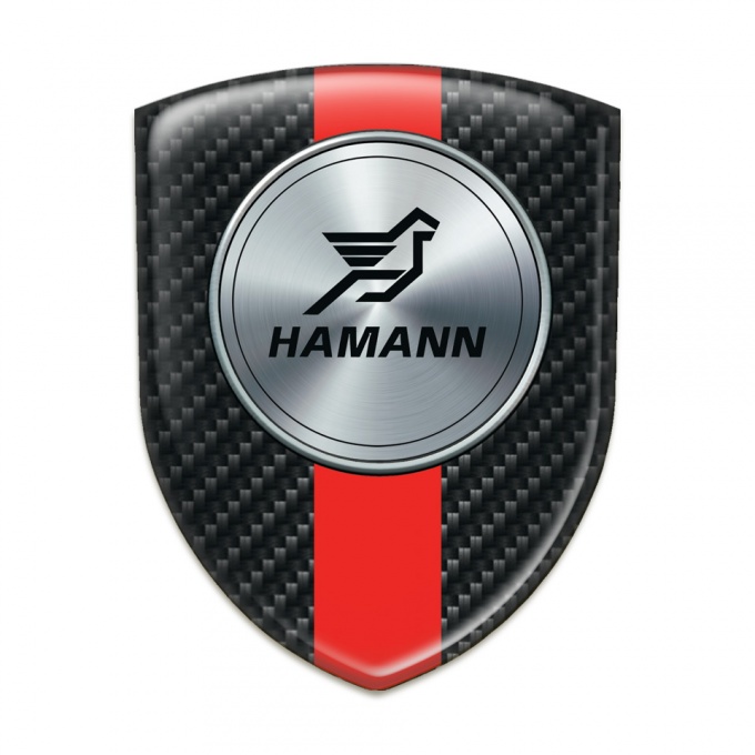Hamann Silicone Badge Black Fibers with Red Band Print 
