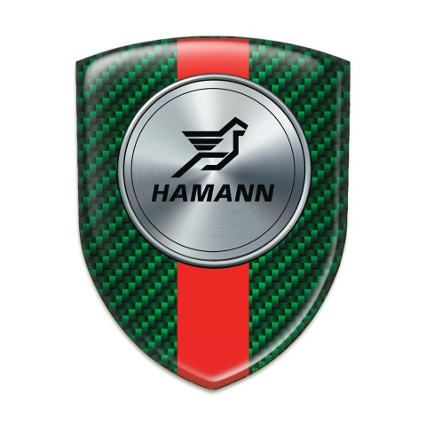 Hamann Silicone Shield Green Carbon with Red Band Print 