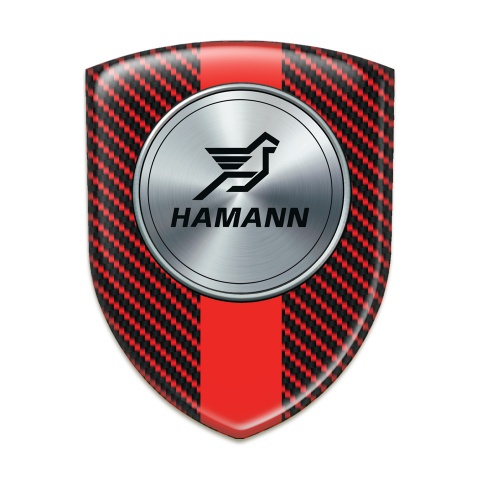 Hamann Auto Emblem Red Carbon with Red Band print 