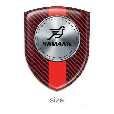 Hamann Auto Emblem Red Carbon with Red Band print 