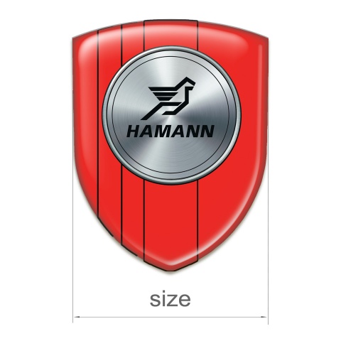 Hamann Domed Emblem Red Design Version 
