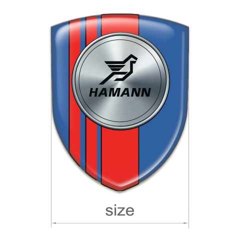 Hamann Silicone Emblem Blue with Red tapes Version 