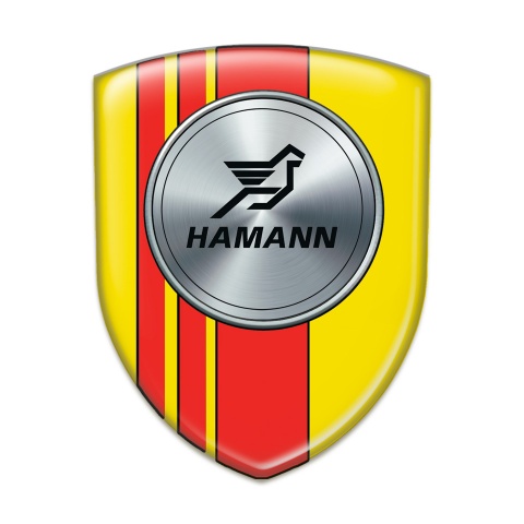 Hamann Resin Sticker Yellow with Red Tapes Version 