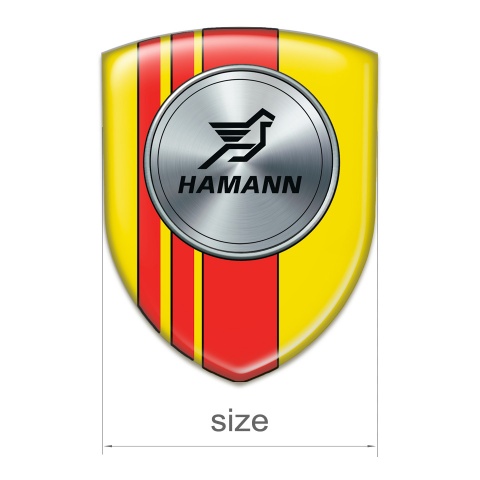 Hamann Resin Sticker Yellow with Red Tapes Version 