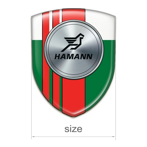 Hamann Emblem Exterior Green White with Red Tapes version 