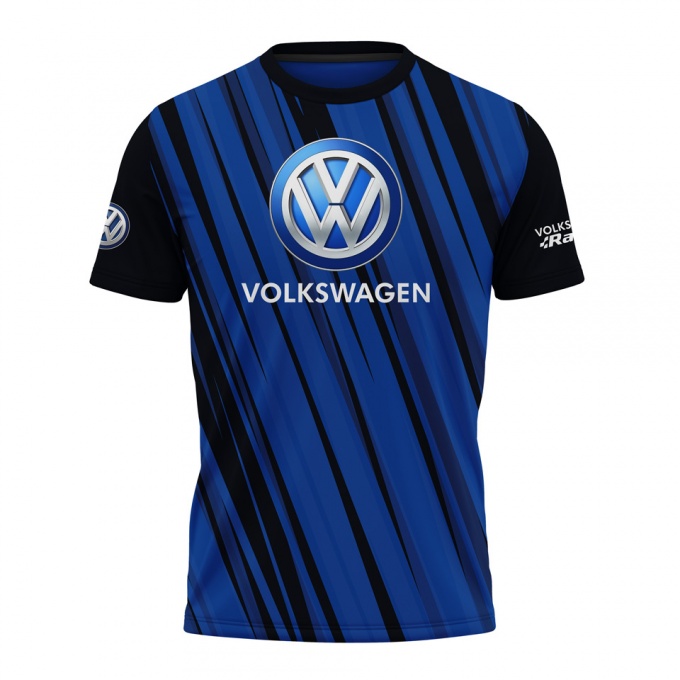 VW T-shirt Navy Blue Das Auto