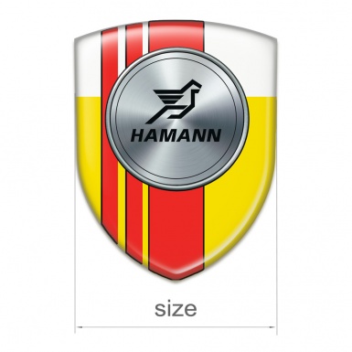 Hamann Tuning Badge Yellow White with Red Tapes Version 